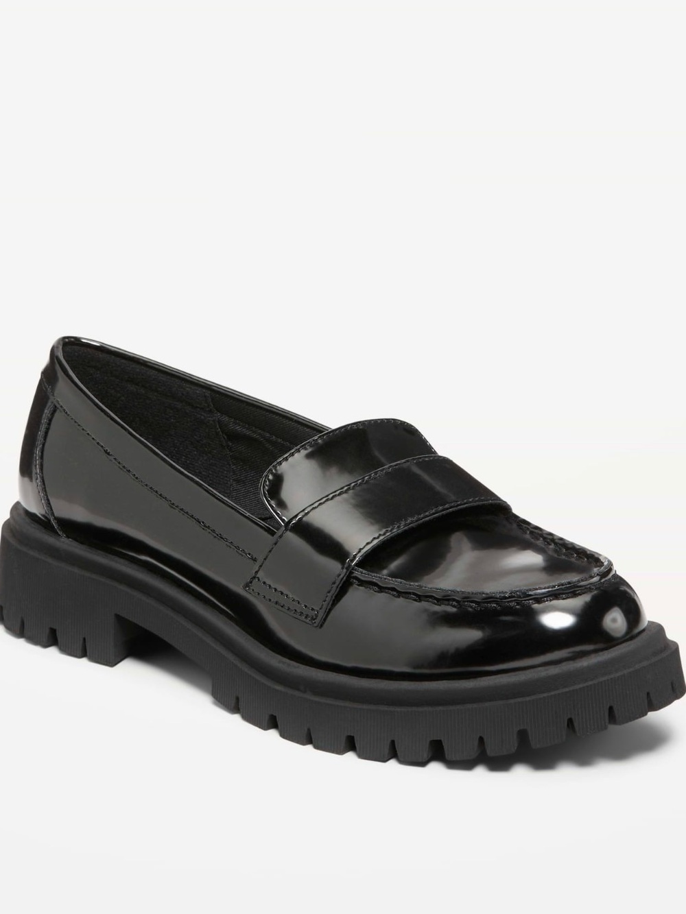 Old Navy Faux-Leather Chunky Heel Loafer